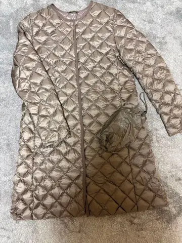 [UNIQLO] 울트라 라이트 다운 롱 코트 브라운 XL