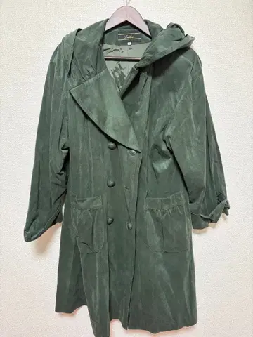 Leilian 레리안 후드 부착 코트 그린 사이즈 9
