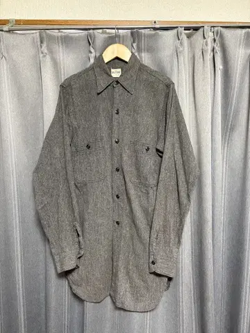 50s BIG YANK 블랙 샴브레이 셔츠 빈티지