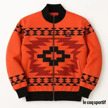 르꼬끄 스포르티브 골프 네이티브 무늬 패딩 자켓 LL