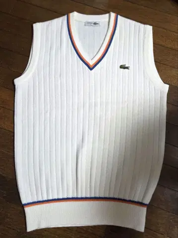 LACOSTE 라코스테 V넥 베스트 빈티지