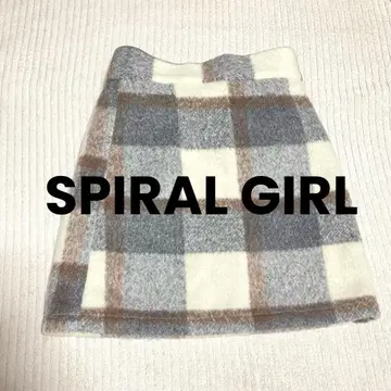 SPIRAL GIRL 스파이럴걸 체크 미니 스커트 하이웨스트