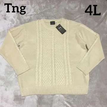 Tng 베이지 케이블 짜임 니트 4L