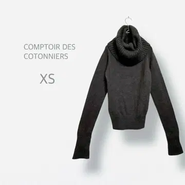 [ 콩트와르 데코토니에 ] 레어 사이즈 알파카 블렌드 터틀넥 니트