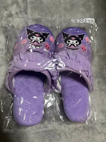 산리오 복권 쿠로미 슬리퍼 프리 사이즈