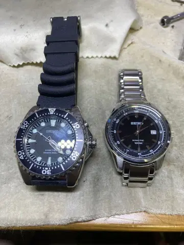 SEIKO 키네텍 다이버 워치 2세트 하자품
