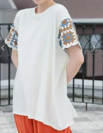 니코앤드 크로셰 슬리브 풀오버 L