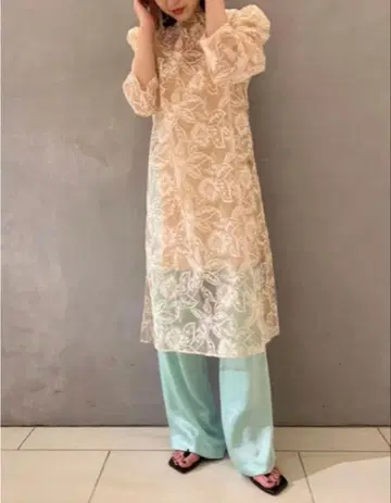 FUMIE TANAKA 시스루 원피스