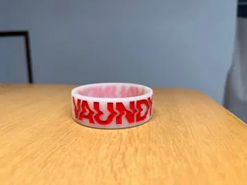 Vaundy 러버 밴드 화이트/레드