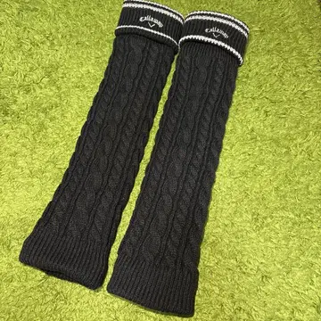 [ 새상품급 ] 캘러웨이 케이블 니트 플리스 레그 워머