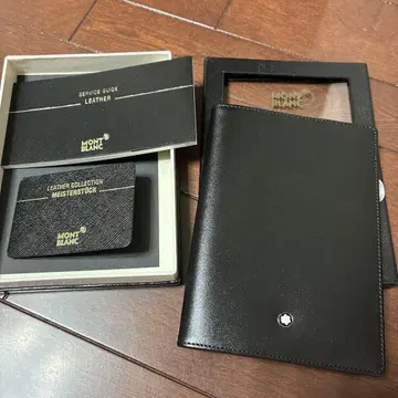 미사용 몽블랑 여권 케이스 마이스터슈튁 블랙