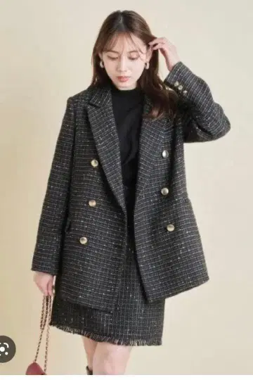 마이 스트라다 트위드 자켓 새상품