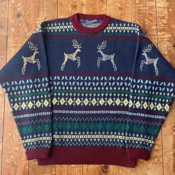 70s USA PENDLETON 울 니트 노르딕