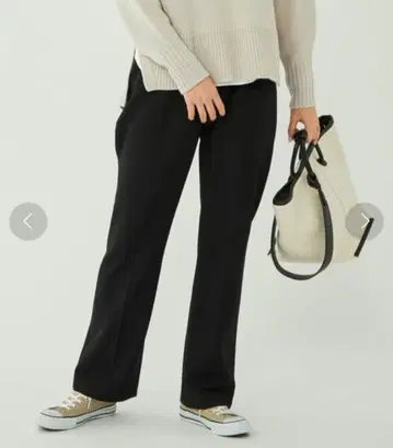 새상품 그린 라벨 릴랙싱 파우더 뷰티 팬츠 블랙