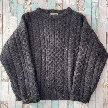 80s llbean 울 니트 아일랜드제 네프