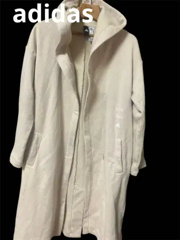 후드 부착 롱 코트 베이지