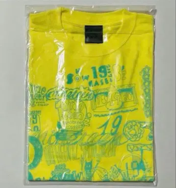 B'z SHOWCASE 2007 19 티셔츠 옐로우 컬러 S 사이즈