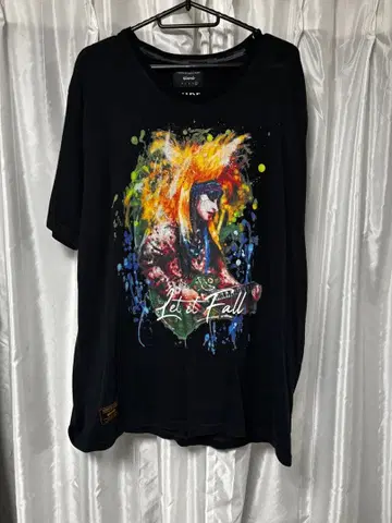 glamb HIDE T셔츠 블랙 블랙 반팔 X JAPAN 사이즈 4