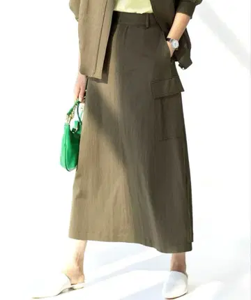 23구 큐프라 나일론 스트레치 스커트 36