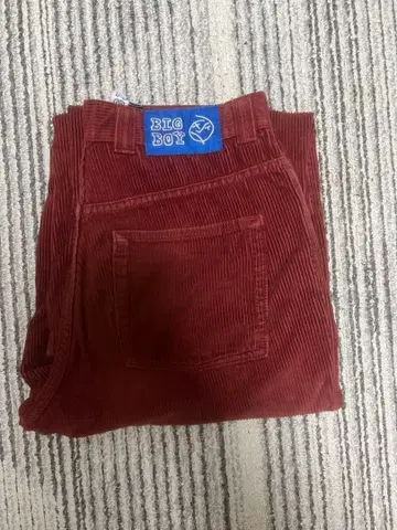 BIG BOY 코듀로이 와이드 팬츠 빨간색
