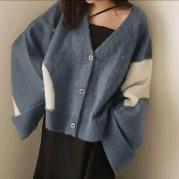 mideal 믹스 컬러 가디건