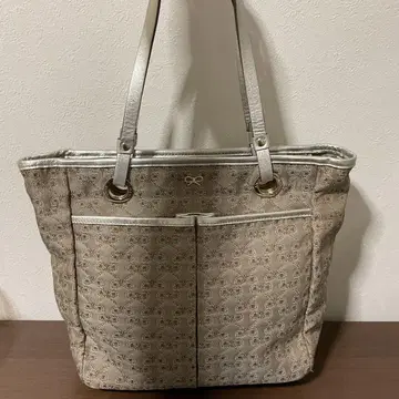 개점 세일 사용 2일 새상품급 안야 힌드마치 가죽 x 자카드 백