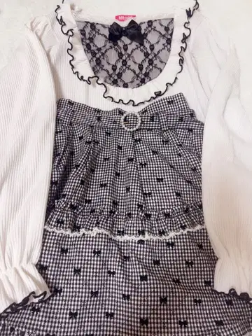 MARS HoneyCinnamon 지뢰 니트 스커트