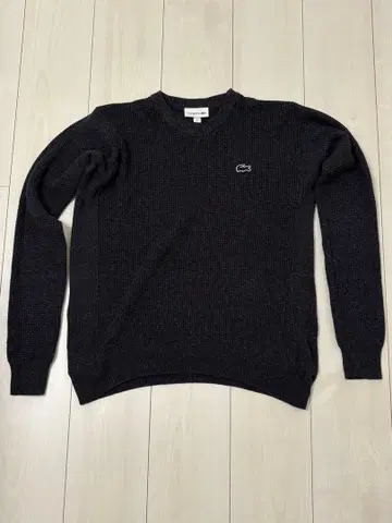 라코스테 LACOSTE 코튼 와플 니트 스웨터