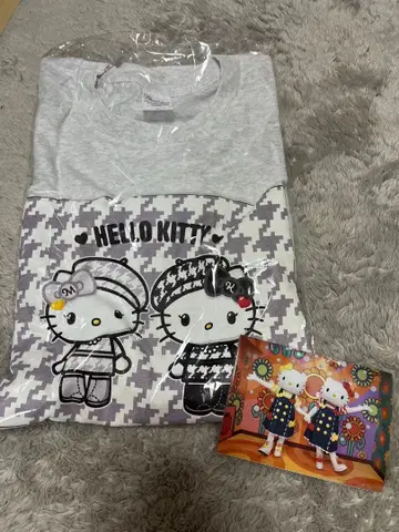 헬로키티 헬로미미 벌스데이 라이브 T셔츠 브로마이드 세트