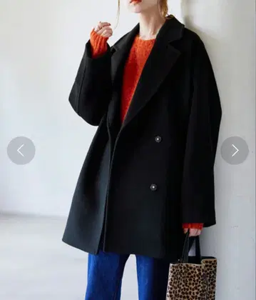 새상품급 저널 스탠다드 슈퍼140 울 테일러 코트 블랙