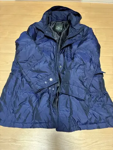 The Scotch House 네이비 후드 부착 오리털 다운 자켓