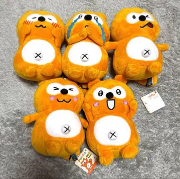 폰타 게오 한정판 봉제 인형 5체 세트