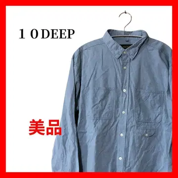 남성용 긴팔 셔츠 블루 계열 M/L 무지 심플 워크풍 B1781