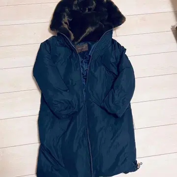 유나이티드 애로우즈 브랜드 네이비 롱 다운 자켓 M