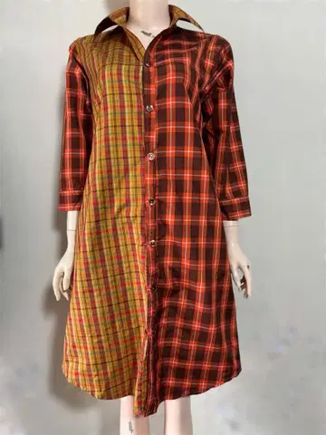 기모노 리메이크 셔츠 원피스 오시마 명주 11월 중순 발송