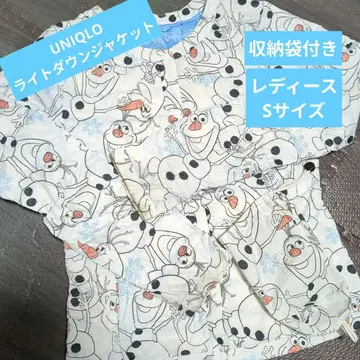 UNIQLO 디즈니 콜라보 올라프 울트라 라이트 다운 자켓 S 사이즈