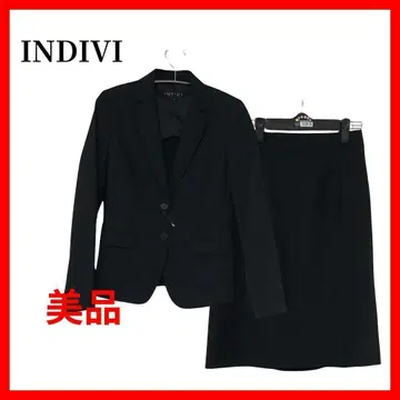인디비 스커트 수트 셋업 블랙 B278
