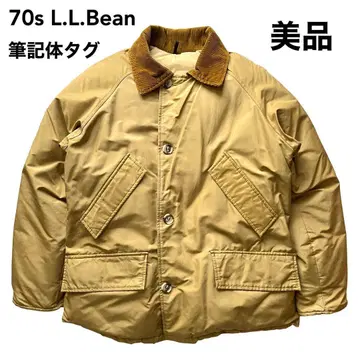 70s L.L.Bean 다운 매키노 필기체 택 새상품급 레어