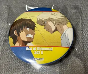 다이아몬드 A 캔 가챠 미니 캔뱃지 사와무라 에이준 & 오쿠무라 히카루슈