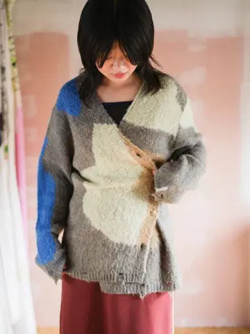 PAMM/생활의 니트 가디건/그레이