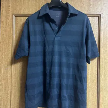 다크 블루 스트라이프 피케 셔츠