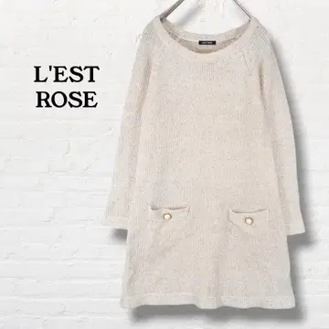 레스트로즈 라메 믹스 니트 튜닉 [ 2 ] 베이지 계열