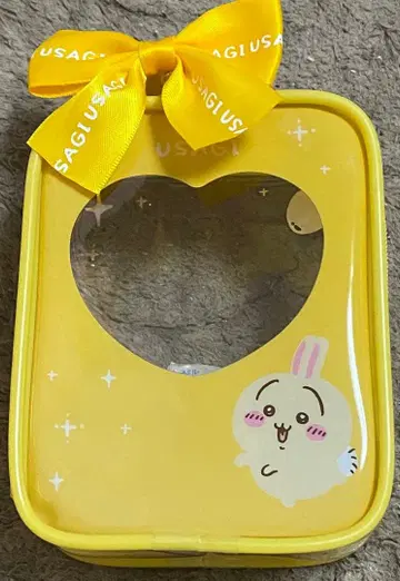 치이카와(먼작귀) 마스코트도 들어가는 클리어 파우치 토끼 덤 포함