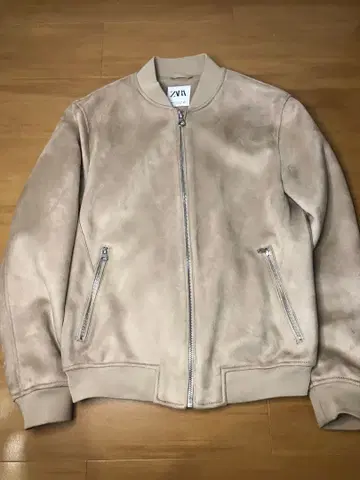 ZARA 베이지 스웨이드풍 자켓