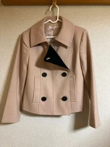 [ 익명 배송 ] 알마 앙 로즈 베이지 더블 자켓