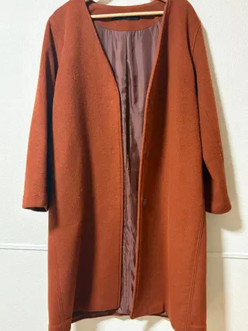 [ KBF ] 테라코타 노카라 롱 코트