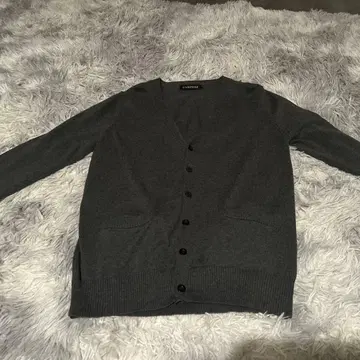 다크 그레이 긴팔 가디건