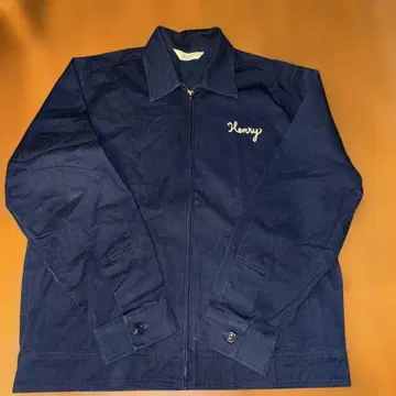 바커즈의 Henry 자수 네이비 자켓
