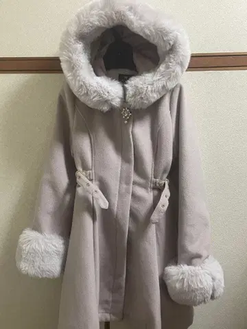 ROJITA 허트 하트 버클 후디 코트