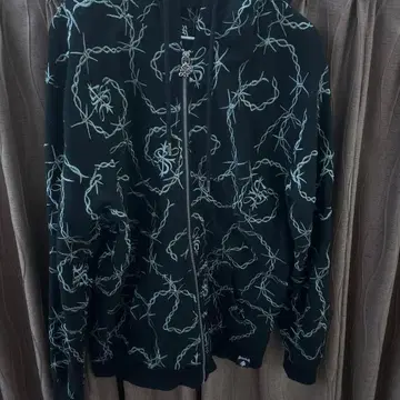 SupplierR 블랙 집업 후드티 XL